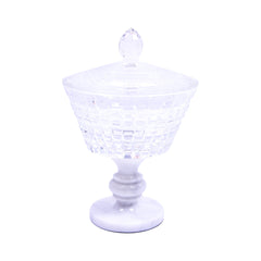 BOWL CANDY CRYSTAL MARBEL BASE FH-1012-CL Default Title - MamasJan Décor