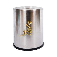 DUSTBIN PRIME SILVER FLOWER 3069 Default Title - MamasJan Décor