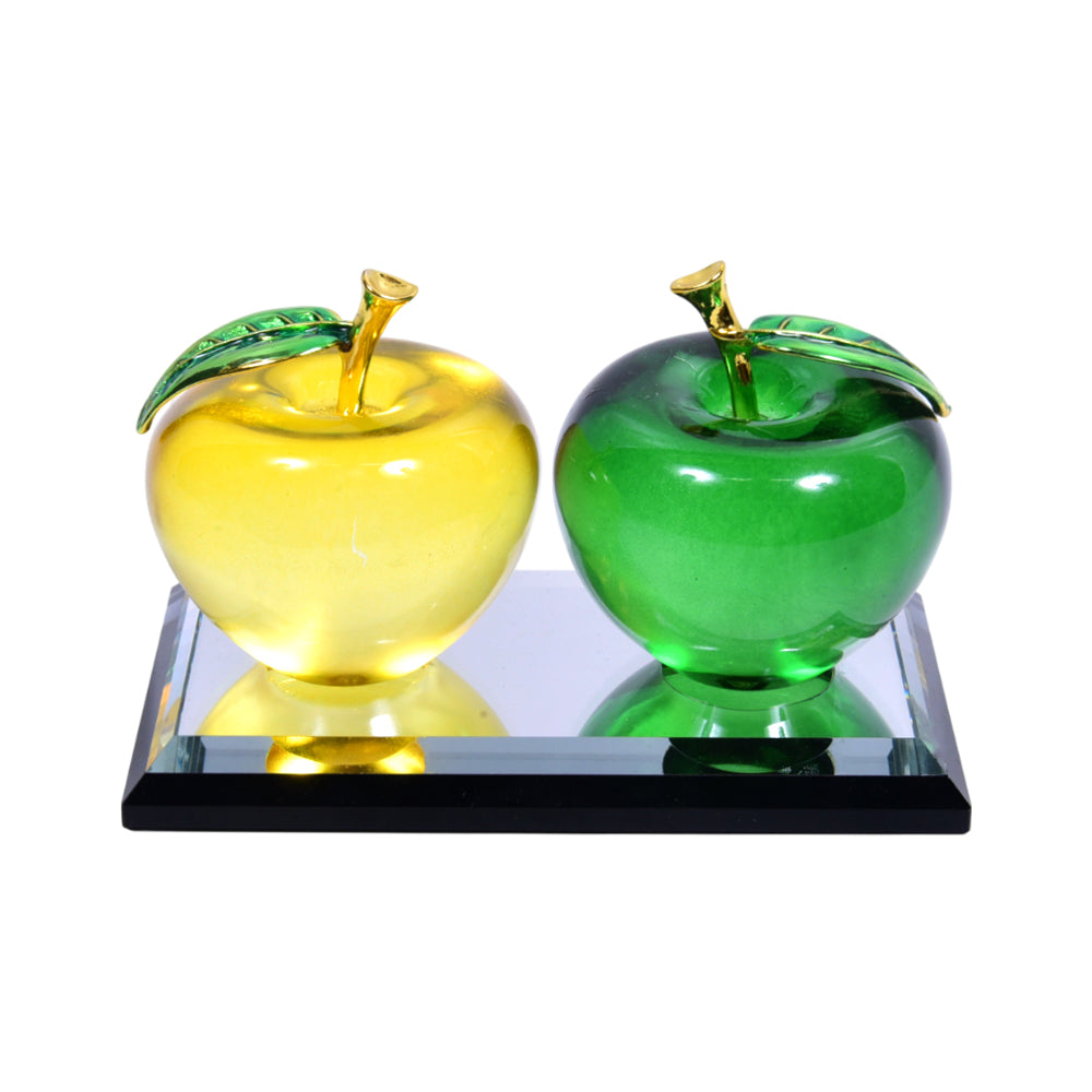 APPLE CRYSTAL 2PC IR 7301-34 Default Title - MamasJan Décor