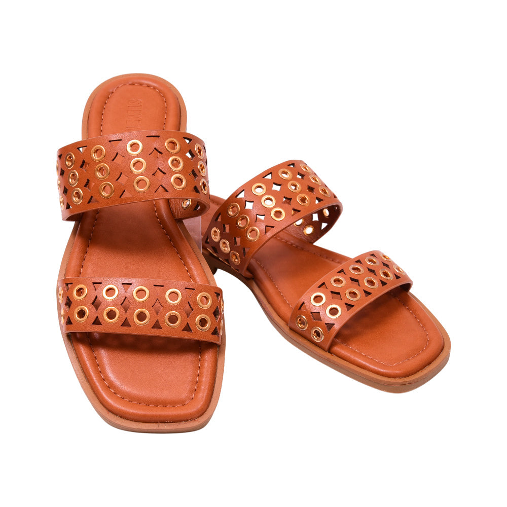 STEVE MADDEN ERRAND SLIPPER ERRA01S1 BROWN-MULTI 9.5 Default Title - MamasJan Ladies Shoes & Bags