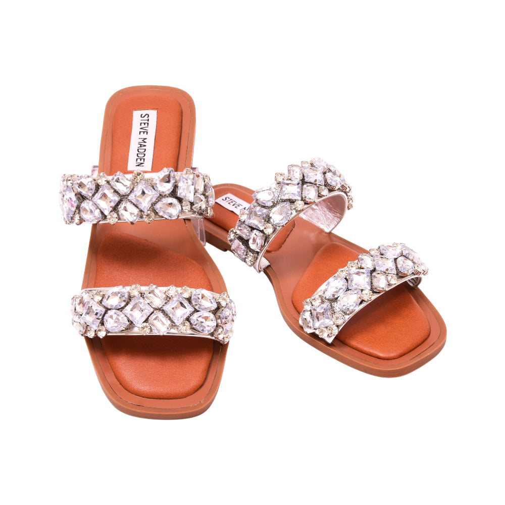 STEVE MADDEN ASTAR SLIPPER ASTA0351 SILVER 7 Default Title - MamasJan Ladies Shoes & Bags
