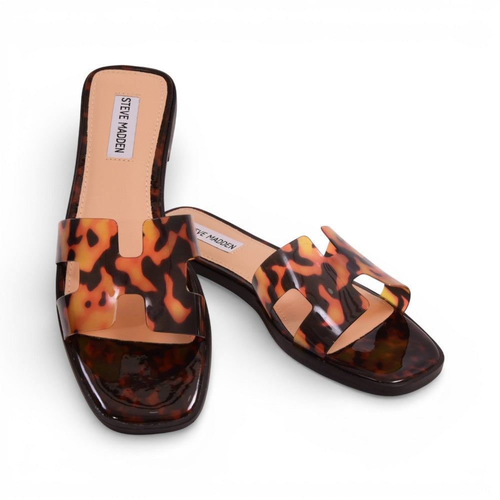 STEVE MADDEN HADYN TORTOISE SLIPPER HADY01D1 BROWN-MULTI 9 Default Title - MamasJan Ladies Shoes & Bags