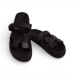 STEVE MADDEN MAYVEN SLIPPER BLACK LEATHER 7 Default Title - MamasJan Ladies Shoes & Bags