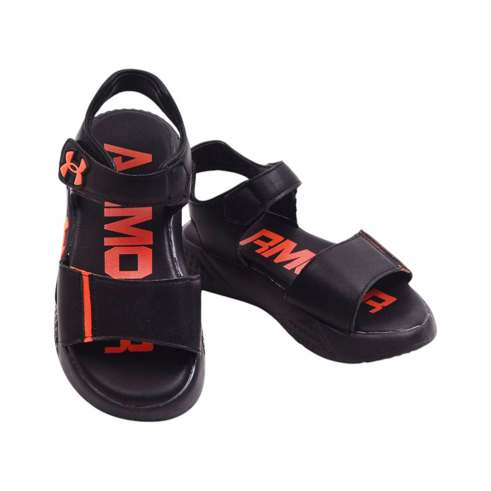 BOYS SANDAL 26-31 BLACK H008 Default Title - MamasJan KidsWear