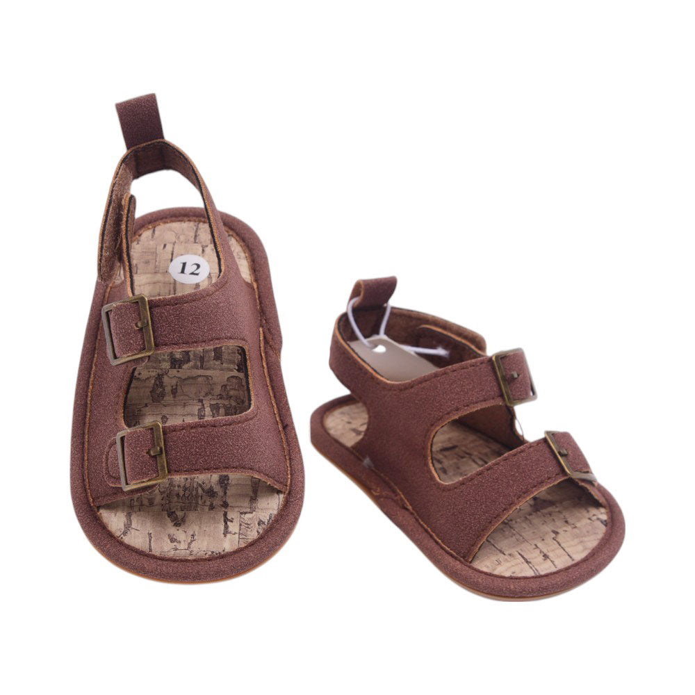 BOYS SANDAL 11 COFFEE B-5 11-13 Y.T Default Title - MamasJan KidsWear