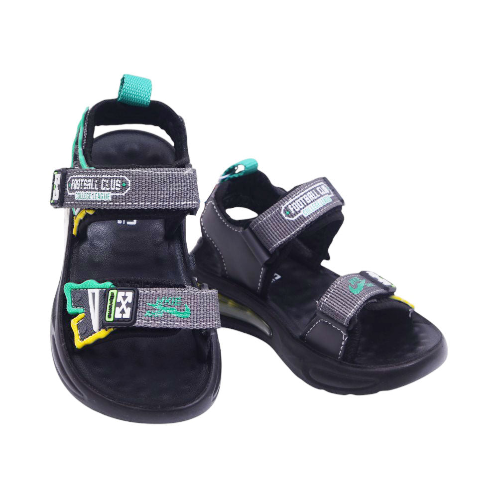 BOYS SANDAL 28 GREEN-GREY A2412 27-32 Default Title - MamasJan KidsWear