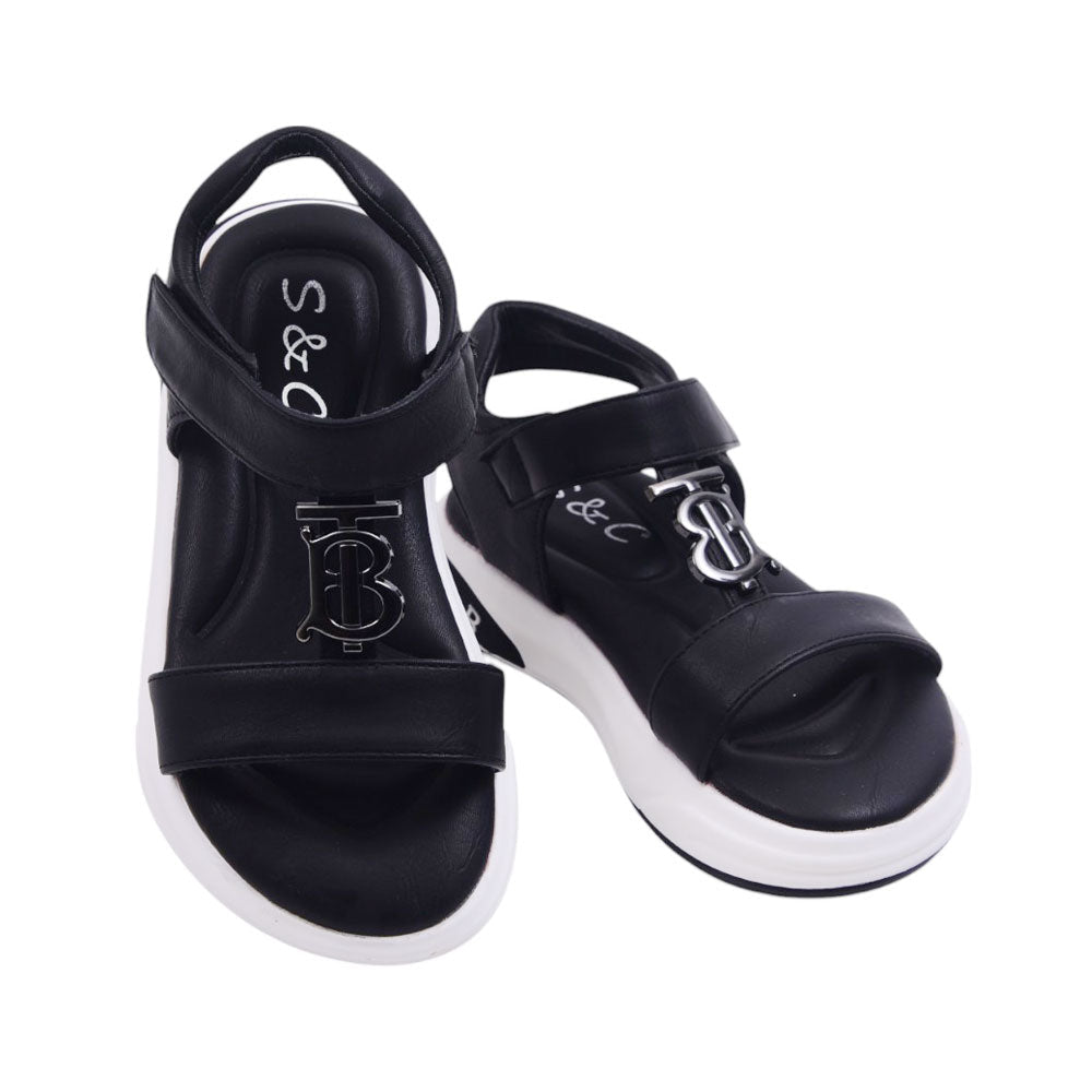 BOYS SANDAL 26 BLACK H011 25-30 Default Title - MamasJan KidsWear