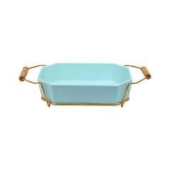 DISH WITH STAND RECTANGULAR ONE MORE IR 7125D-C524-11.5R Default Title - MamasJan Crockery