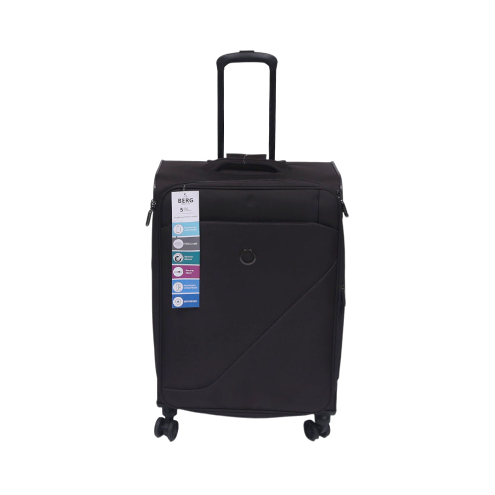 BERG GERMAN TROLLEY CASE DESTINATION BLACK 24 INCH Default Title - MamasJan Luggage