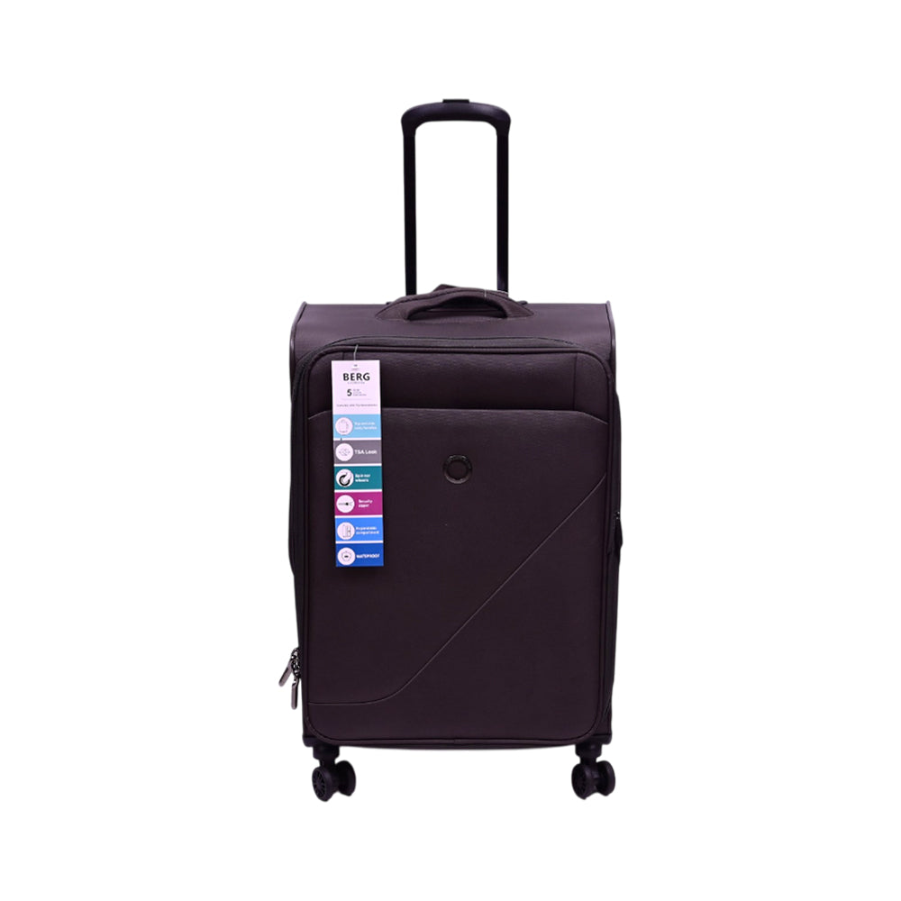 BERG GERMAN TROLLEY CASE DESTINATION GREY BLUE 24 INCH Default Title - MamasJan Luggage