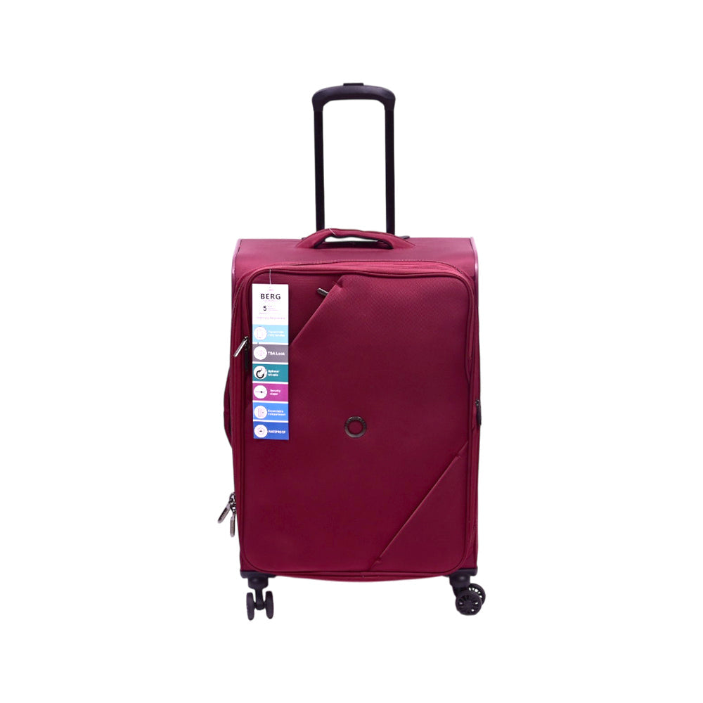 BERG GERMAN TROLLEY CASE MARINGA RED 24 INCH Default Title - MamasJan Luggage