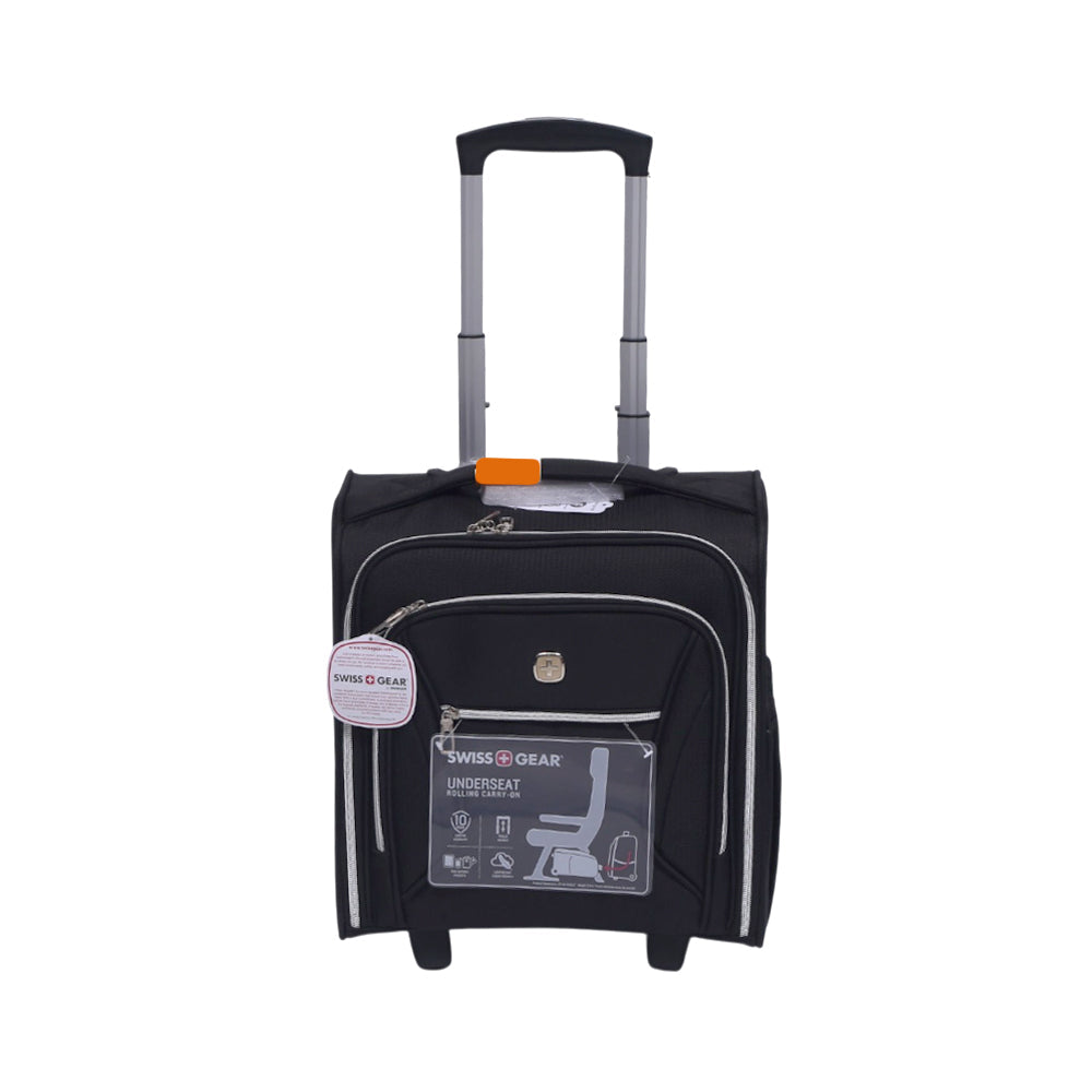 SWISS GEAR TROLLEY CASE CHECK LITE CREW BAG PLUS BLACK 16 IN Default Title - MamasJan Luggage