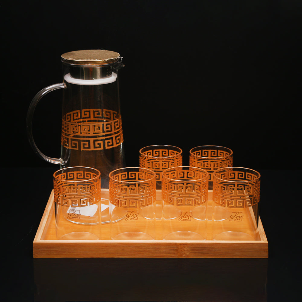 WATER SET 8PC GLOW MAX GPH27+GPB25-2/L8T 22 Default Title - MamasJan Crockery