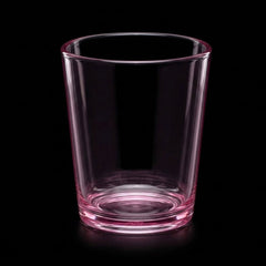 GLASS ACRYLIC KJ11 COLOUR PINK (Pack of 6) Default Title - MamasJan Crockery