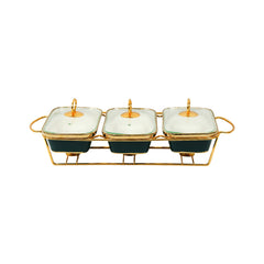 DONGA RECTANGULAR MORE & MORE 3IN1 CX2532A-3A GREEN Default Title - MamasJan Crockery
