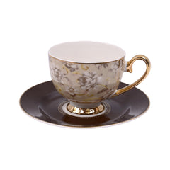 CUP & SAUCER SET 6PC MORE & MORE DS24C095 Default Title - MamasJan Crockery