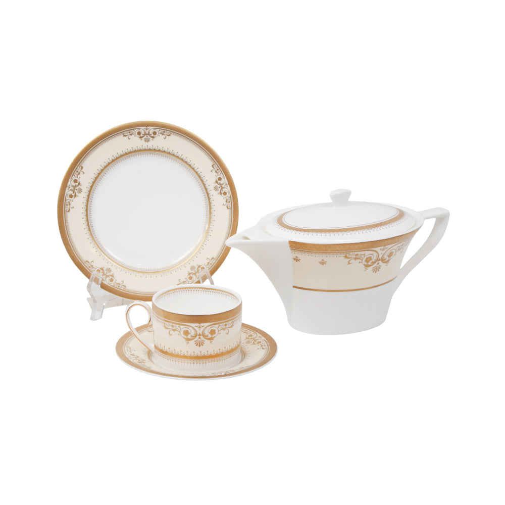 TEA SET 24PC HANKOOK FINE BONE CHINA KOREA F Default Title - MamasJan Crockery