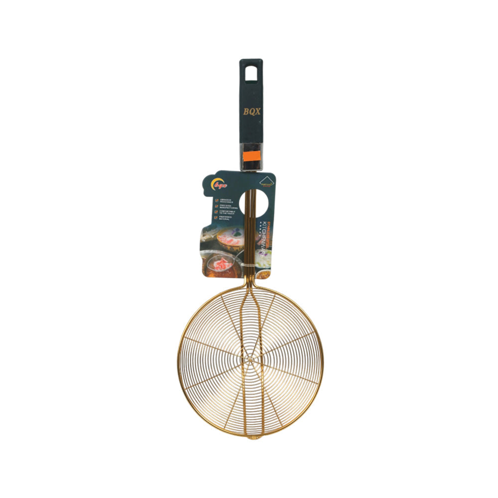 FRY STRAINER ROUND 16 CM GOLDEN LY34086 ZIK Default Title - MamasJan Crockery