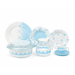 DINNER SET 71PC LUMINARC PIMPRENELLE BLUE Default Title - MamasJan Crockery