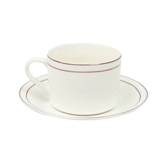 CUP & SAUCER BONE CHINA GGK-SH053B-Pack of 6 Default Title - MamasJan Crockery