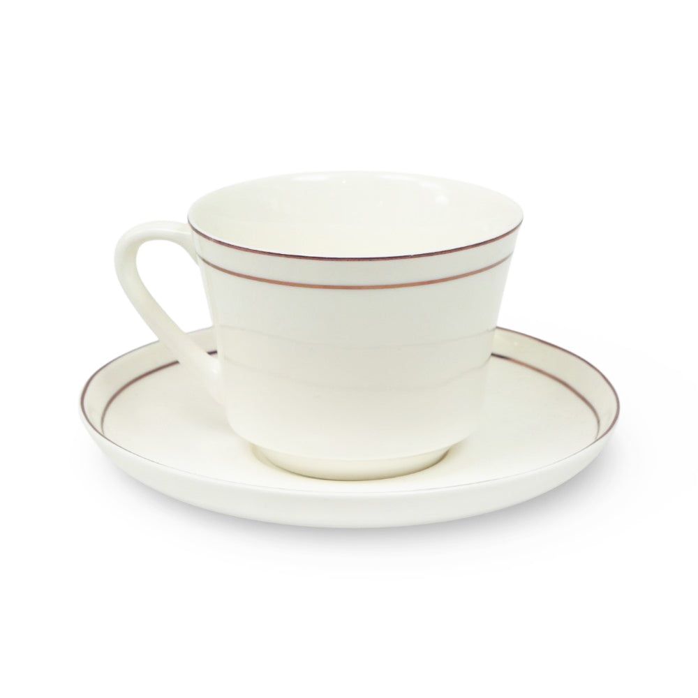 CUP & SAUCER BONE CHINA GGK-SH136-Pack of 6 Default Title - MamasJan Crockery