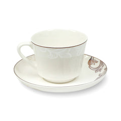 CUP & SAUCER BONE CHINA JA016 TMC-Pack of 6 Default Title - MamasJan Crockery