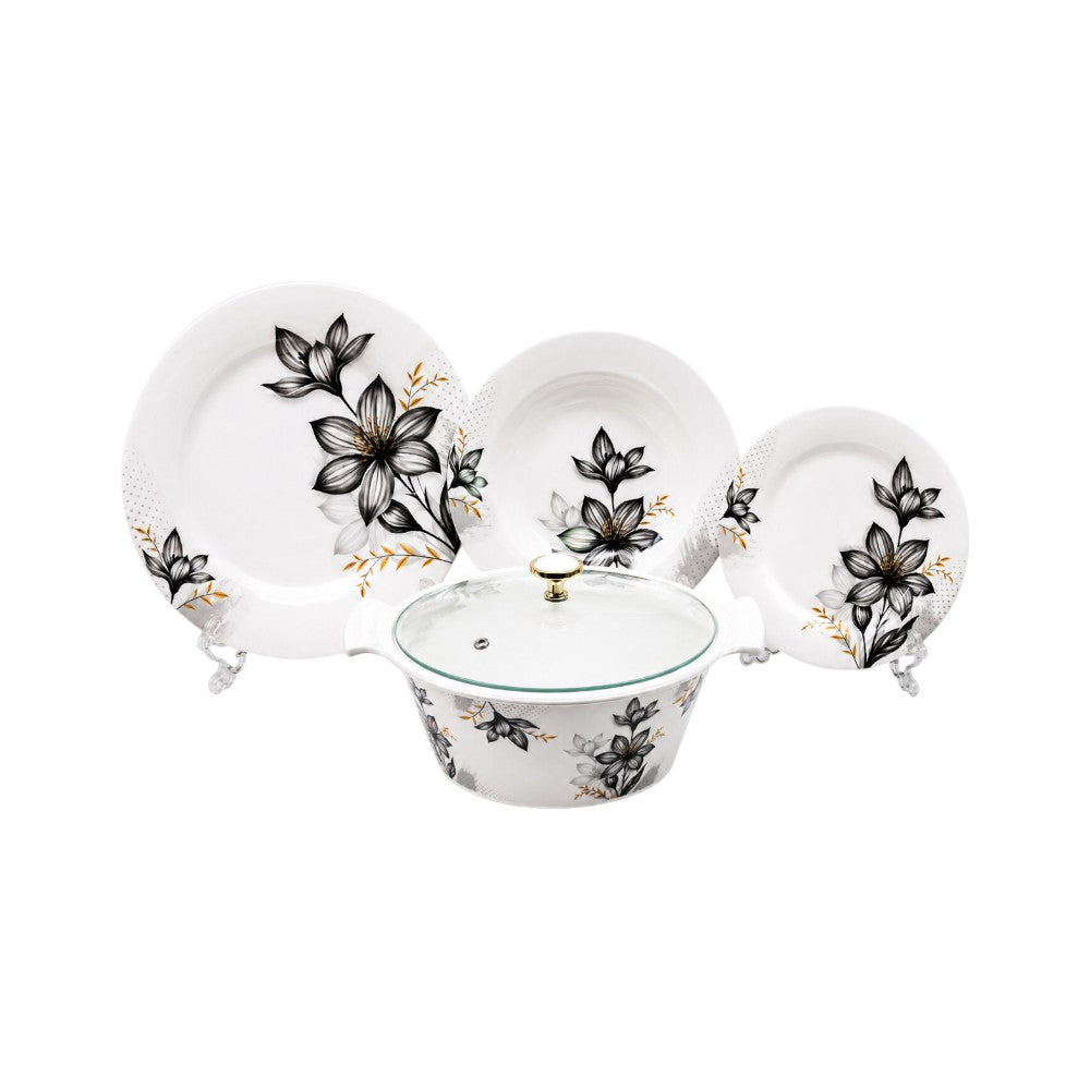 DINNER SET 72PC MELAMINE ONESTO NO17 Default Title - MamasJan Crockery