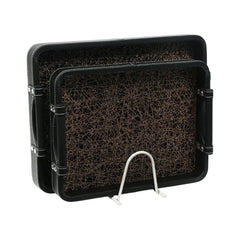 TRAY SET 2PC LEATHER 8-4/5001 Default Title - MamasJan Crockery