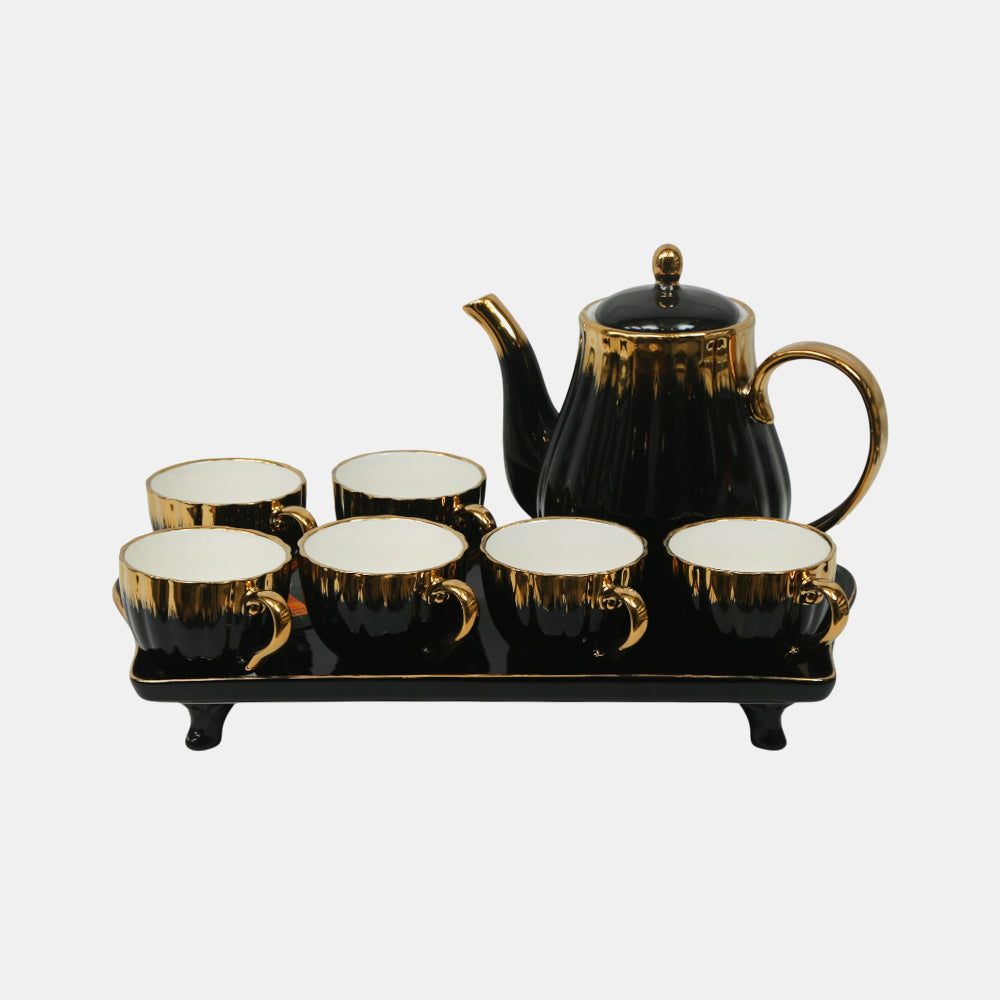 COFFEE SET 9PC CERAMIC BY861-4 HFE Default Title - MamasJan Crockery