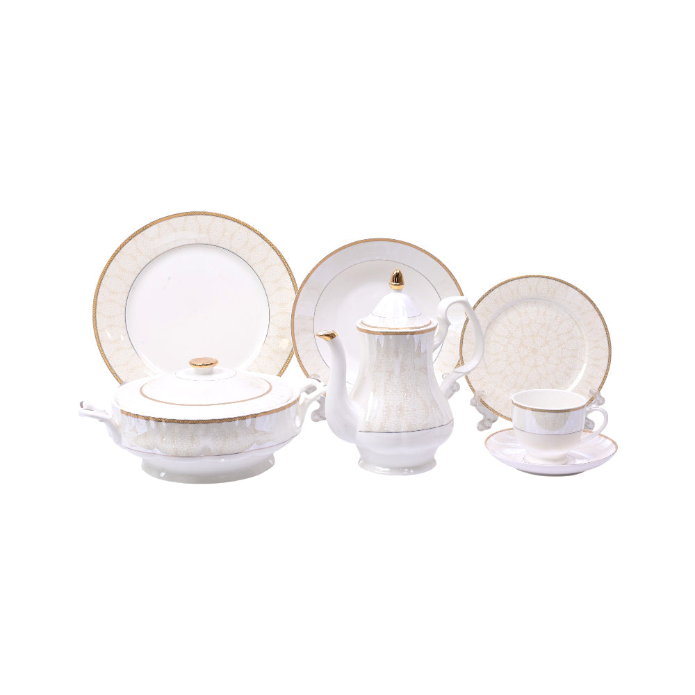 DINNER SET 61PC BONE CHINA EN337 KC Default Title - MamasJan Crockery