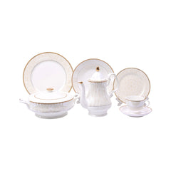 DINNER SET 61PC BONE CHINA EN337 KC Default Title - MamasJan Crockery