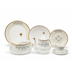 DINNER SET 61PC BONE CHINA GW311 KC Default Title - MamasJan Crockery