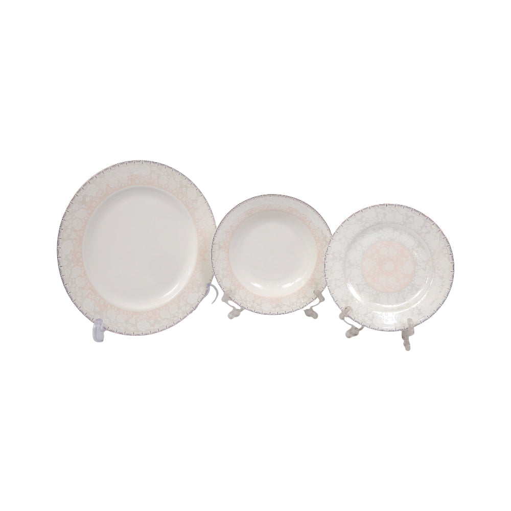 PLATE SET 18PC BONE CHINA 002 KC Default Title - MamasJan Crockery