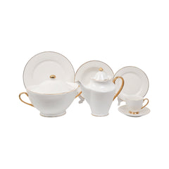 DINNER SET 61PC BONE CHINA XYB GGK AH Default Title - MamasJan Crockery