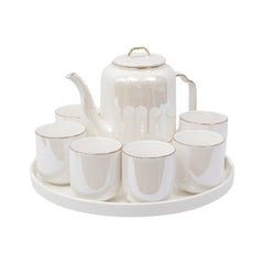 COFFEE SET 9PC CERAMIC REVOLVING IR SW-FA-20 Default Title - MamasJan Crockery