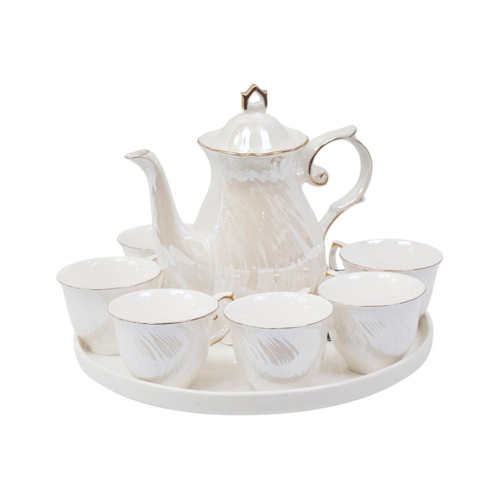 COFFEE SET 9PC CERAMIC REVOLVING IR SW-FA-25 Default Title - MamasJan Crockery