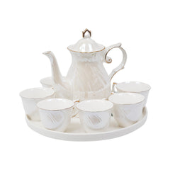 COFFEE SET 9PC CERAMIC REVOLVING IR SW-FA-25 Default Title - MamasJan Crockery