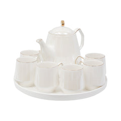 COFFEE SET 9PC CERAMIC REVOLVING IR SW-FA-26 Default Title - MamasJan Crockery