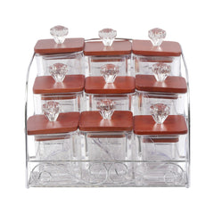 SPICE SET 9PC SQUARE 4409WB MS Default Title - MamasJan Crockery