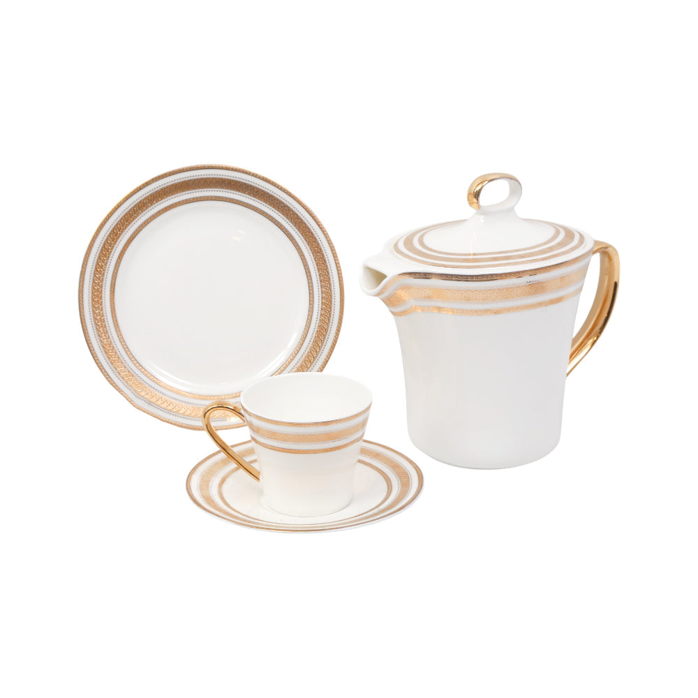 TEA SET 24PC BONE DESIGN NO.3 Default Title - MamasJan Crockery