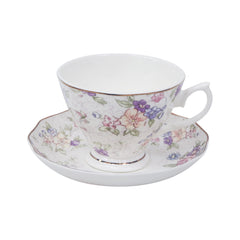 CUP & SAUCER BONE CHINA YS003 FE (Pack of 6) Default Title - MamasJan Crockery