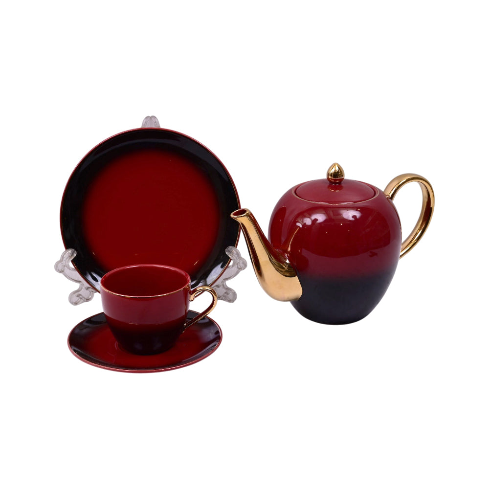 TEA SET 24PC BONE CHINA TW43-24 MKT Default Title - MamasJan Crockery