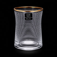 GLASS PSB HAND CUT HEYBELI GOLD 420322-48-032 (Pack of 6) Default Title - MamasJan Crockery