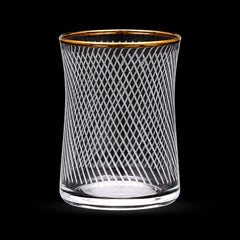 GLASS PSB HAND CUT HEYBELI GOLD 420322-48-034 (Pack of 6) Default Title - MamasJan Crockery