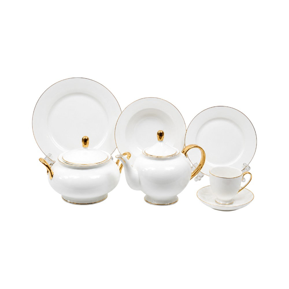 DINNER SET 61PC BONE CHINA JZ-GGK AFK Default Title - MamasJan Crockery