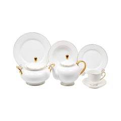 DINNER SET 61PC BONE CHINA JZ-GGK AFK Default Title - MamasJan Crockery