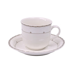 CUP SAUCER BONE CHINA WR 03507 RC-Pack of 6 Default Title - MamasJan Crockery