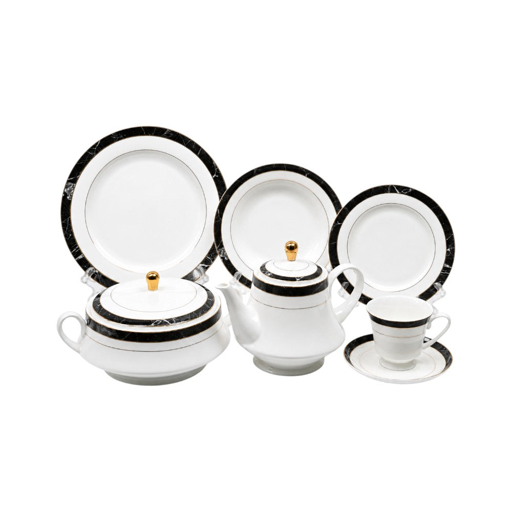 DINNER SET 61 PC SUPER BONE JH002 RC Default Title - MamasJan Crockery