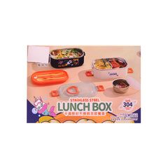 D-25 SS KIDS 2PORTION LUNCH BOX ASST IR Default Title - MamasJan Toys