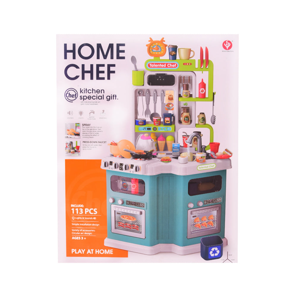 922-180 HOME CHEF KITCHEN SET 113PC IR Default Title - MamasJan Toys